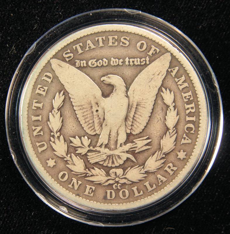 1882 CC CARSON CITY MORGAN SILVER DOLLAR IN AIRTITE CASE