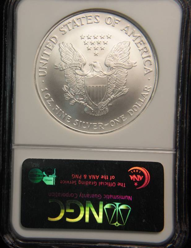 2006 US SILVER EAGLE 1 TROY Oz. .999 FINE SILVER MS69 NGC EARLY RELEASE