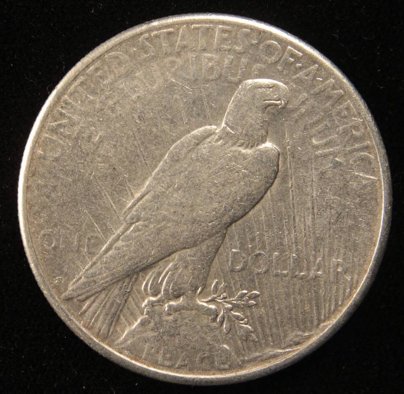 1923 S PEACE SILVER DOLLAR FINE