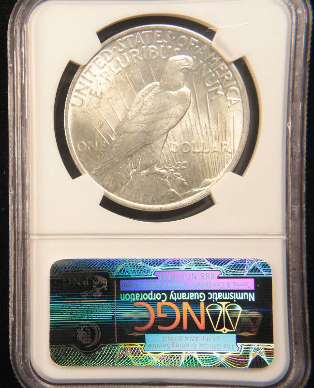 1922 PEACE SILVER DOLLAR MS64 NGC