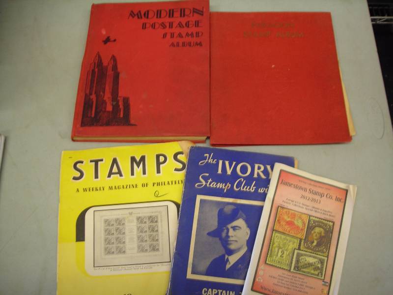 Lot Of Stamp Collector Books & Albums (Early 1900s)