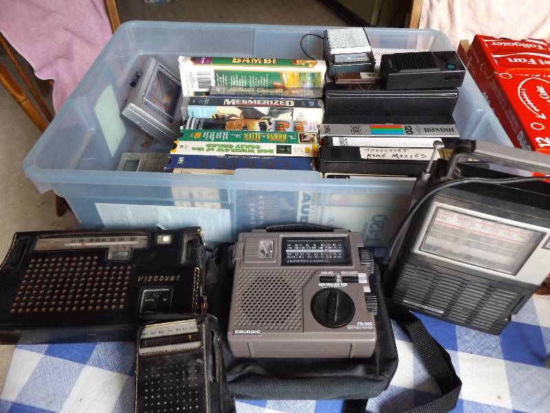 VCR Tapes, Radios