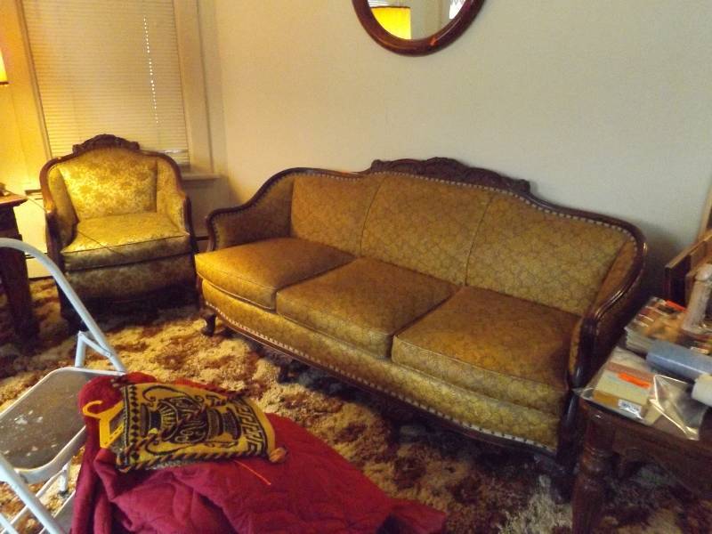 Antique Couch and Matching Chair