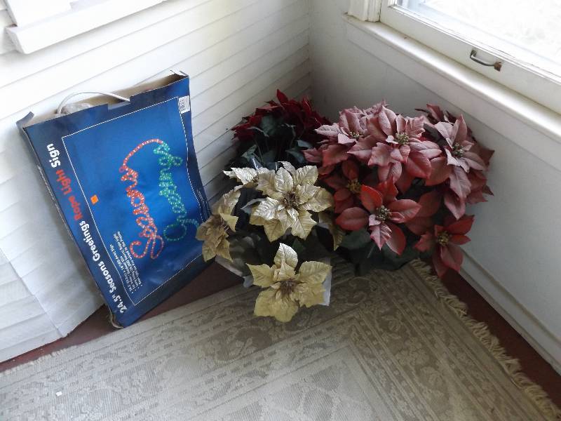 Heater and Christmas Items