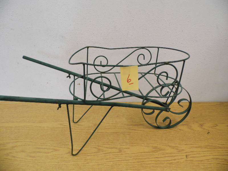 lot 6 image: Wheelbarrow Planter