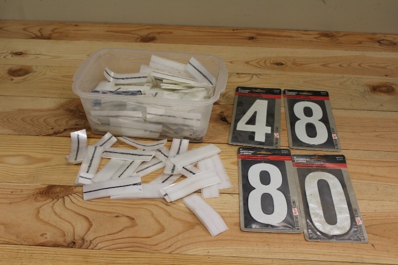 Misc. Numbers and Velcro Strips