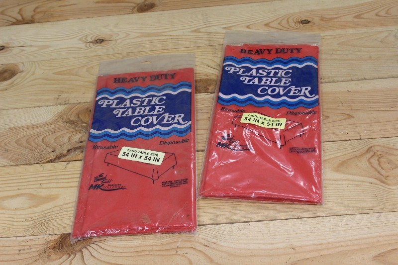 Red Plastic Table Clothes