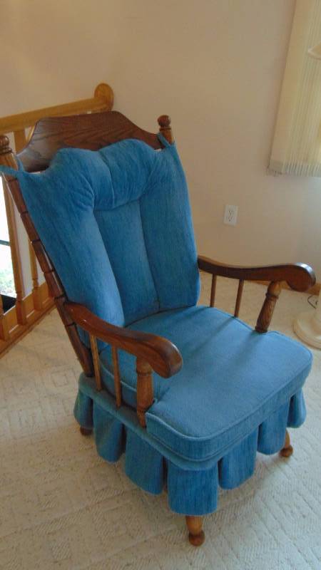 Blue Rocking Chair