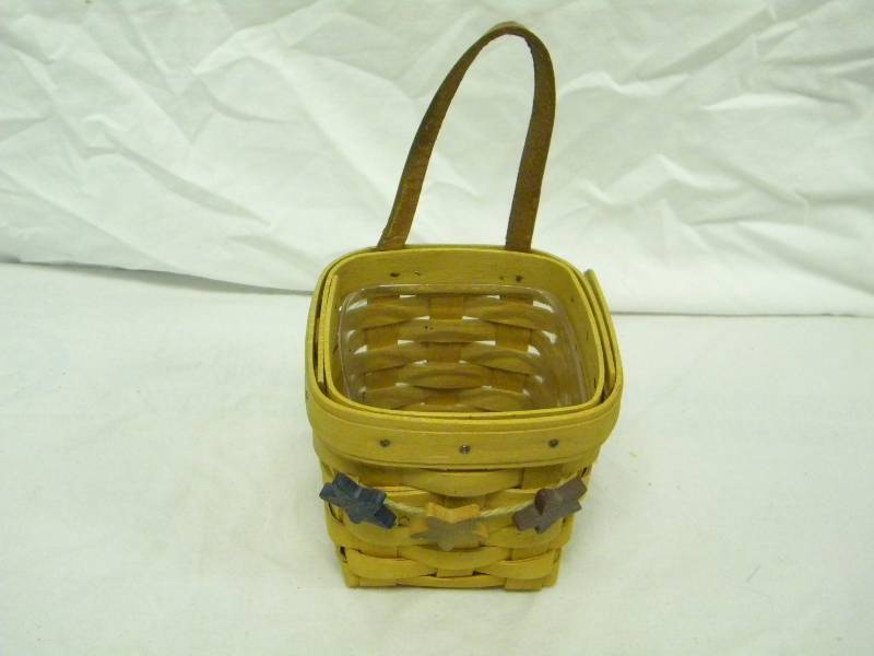 Longaberger Small Wall Basket With Strap