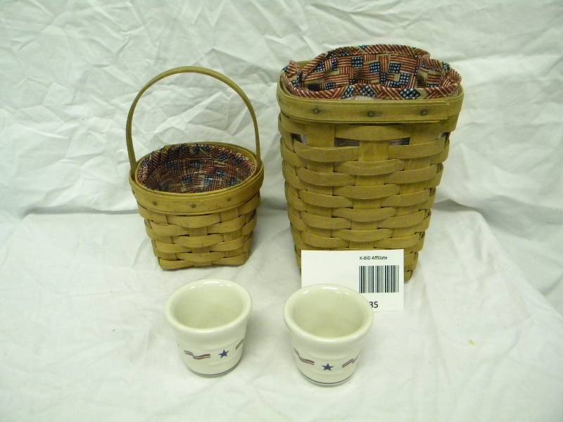 Longaberger 1987 Baskets and Candle Votives