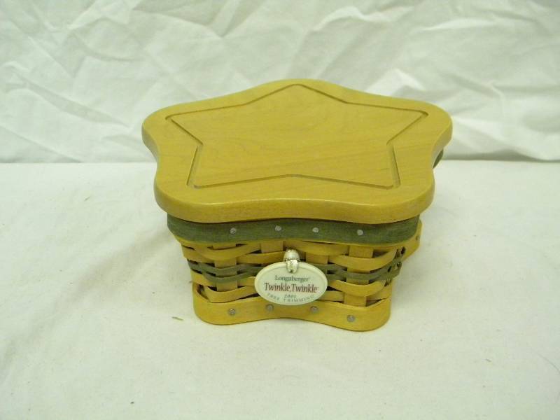 Longaberger 2001 Green Twinkle Twinkle Basket