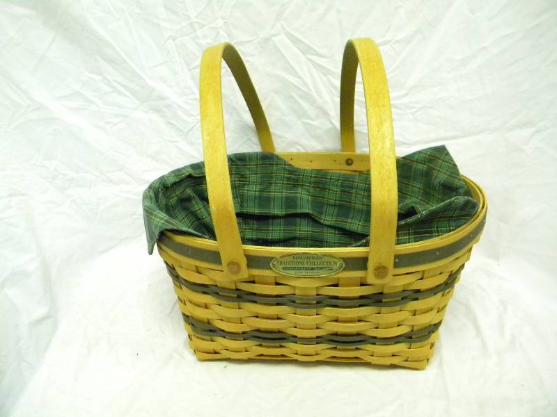 Longaberger 1996 Large Two Handle Basket