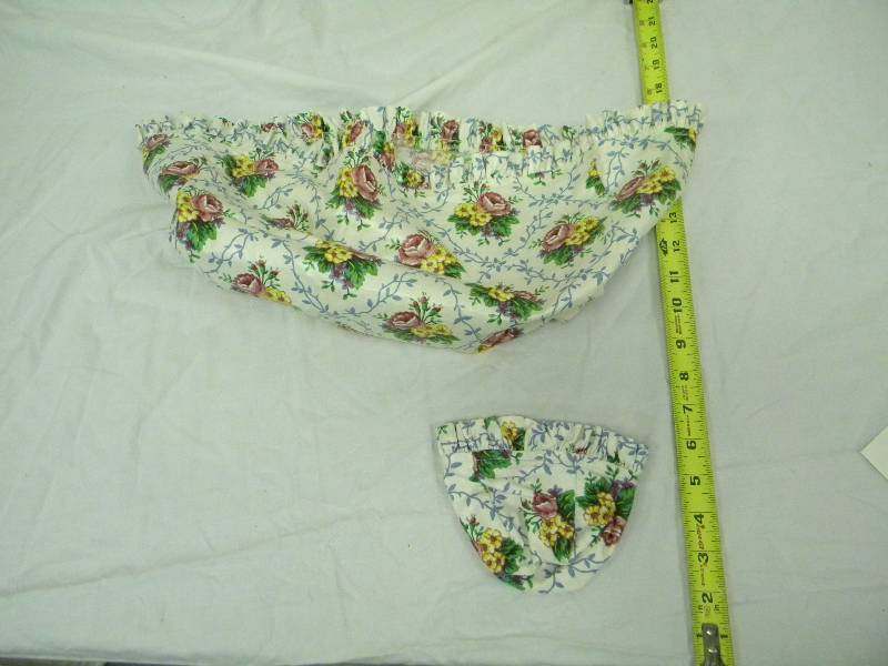 Longaberger Blue Vine Floral Style Basket Liner Lot