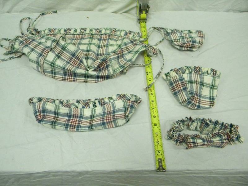 Longaberger Market Day Plaid Liner Lot