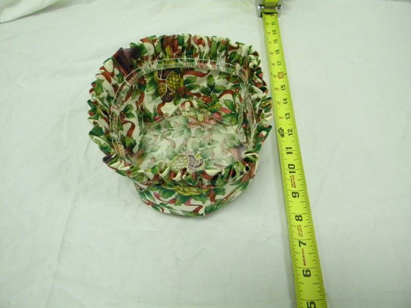 Longaberger holiday Pattern Basket Liner