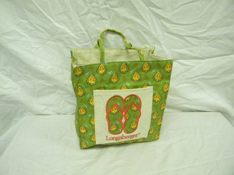 Longaberger Flip Flop Tote