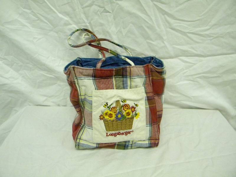 Longaberger Red Plaid Purse