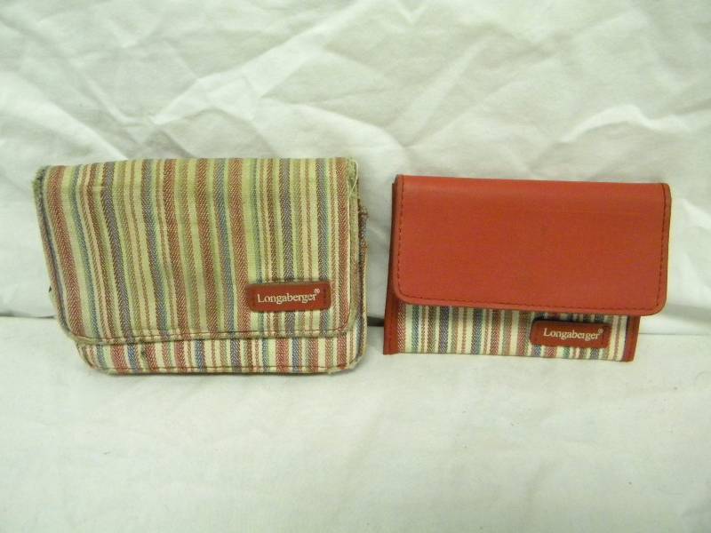 Longaberger Multi Stripe Wallet and Card Holder