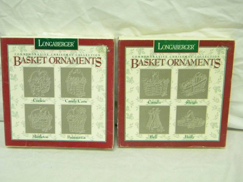 Longaberger Christmas Collection Basket Ornaments