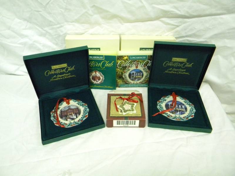 Longaberger Ornament Lot
