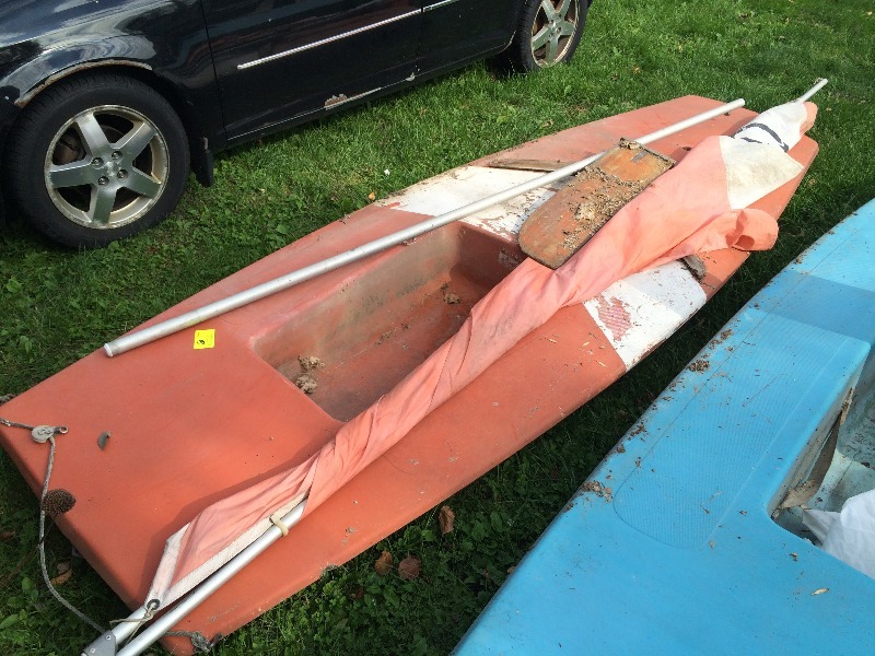 lot 8 image: Sunfish Sail Boat  measures 11