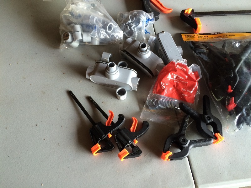 lot 40 image: Large lot f spring clamps  clamps  electric supplies