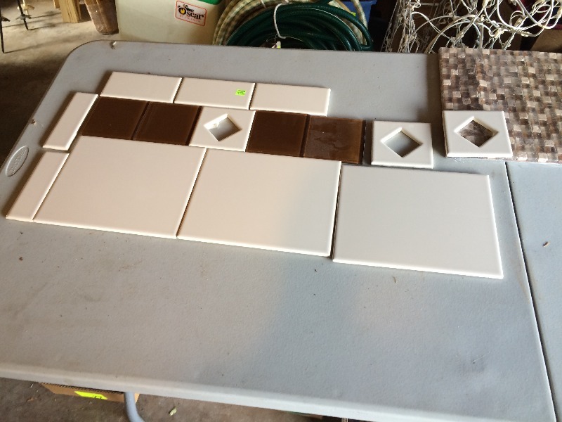 lot 50 image: Assorted Ceramic Tiles, Grout   All New