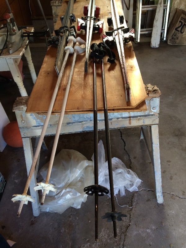 lot 78 image: Snow skis (3 sets) and (2) sets of poles - still in great shape