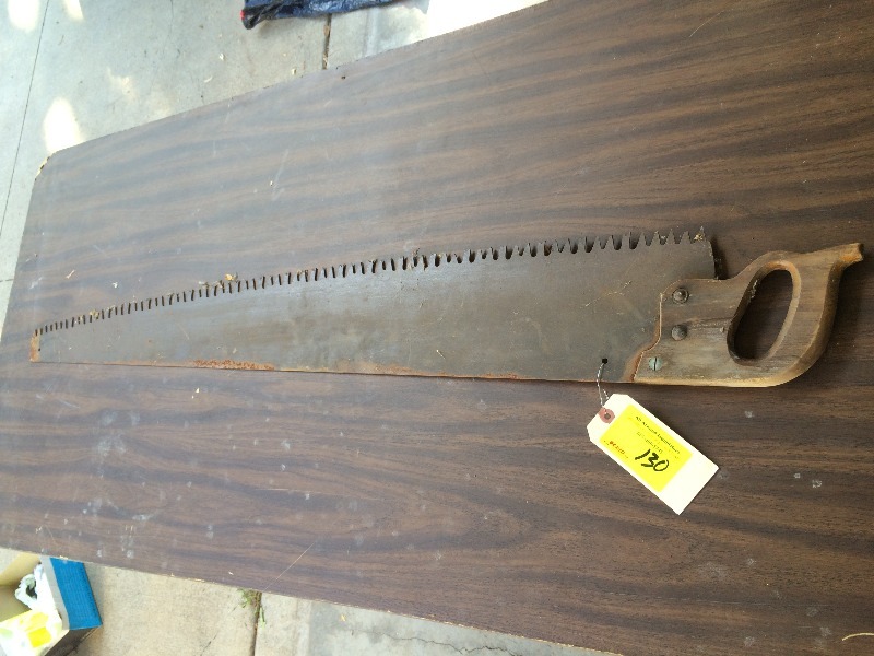 lot 130 image: Lumberjack saw - vintage
