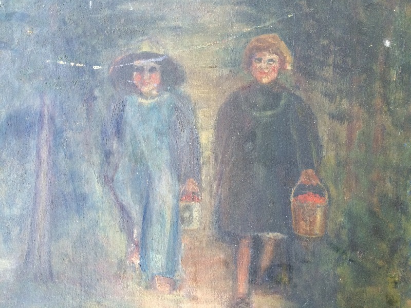 lot 135 image: Very Old Picture  possible antique