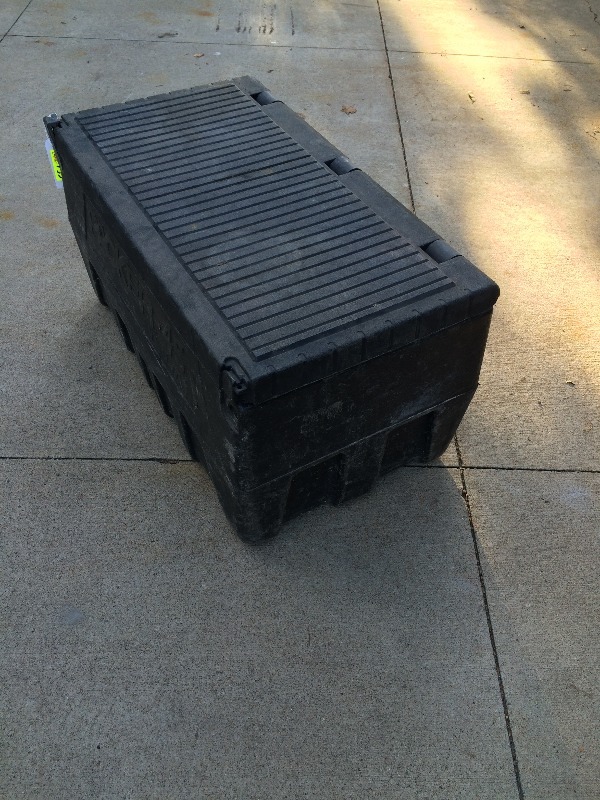 lot 153 image: Storage Unit - measures 34 x 19 x 19 h   filled with tents