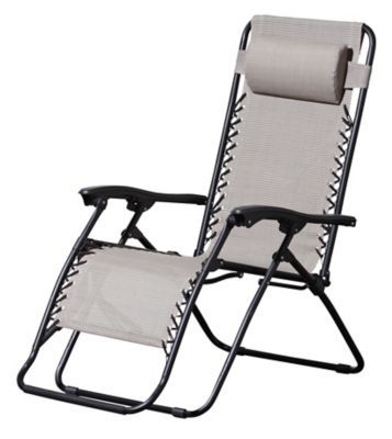 lot 34 image: alcove Sandstone Zero Gravity Chair retail $89