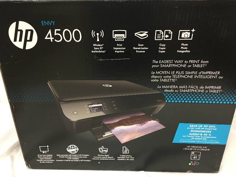 lot 73 image: HP Envy e-All-in-One Inkjet Printer with Wi-Fi retail $129