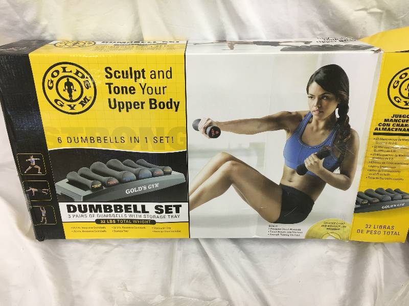 lot 77 image: Golds Gym Dumbbell Power Set