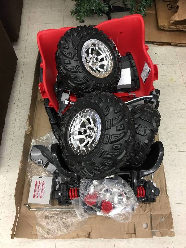 lot 108 image: Power Wheels Dune Racer - Lava Red & Black  retail $279