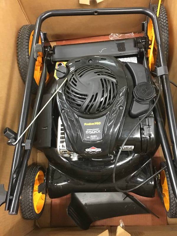 lot 10 image: Poulan Pro 21 3-in-1 Push Mower retail $285