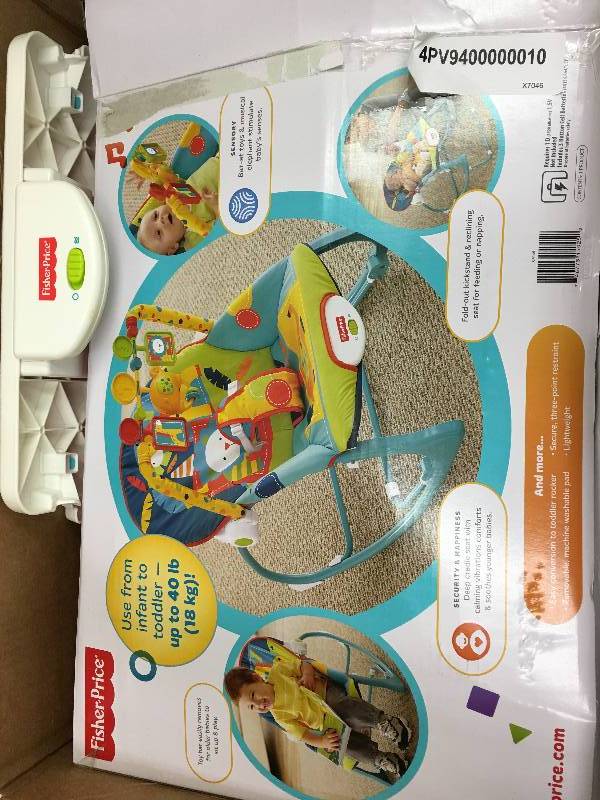 lot 20 image: Fisher-Price Dark Safari Infant-to-Toddler Rocker