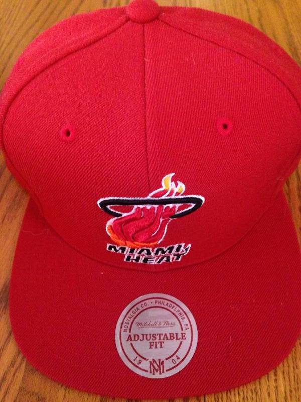 Miami Heat Mitchell & Ness Adjustable (New)