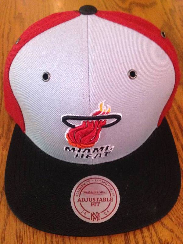Miami Heat Mitchell & Ness Adjustable (New)