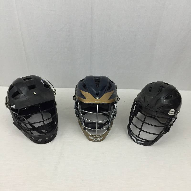 lot 084 image: Junior FootballLacrosse Lot Football & Lacrosse Helmets and Pads Riddell Schutte Battle Gear Etc