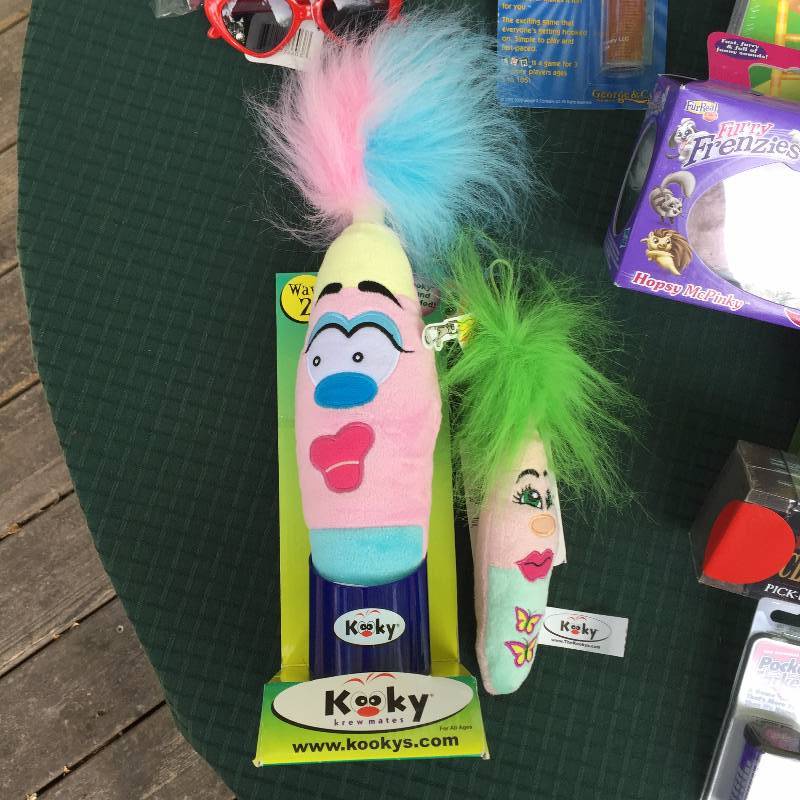 lot 090 image: New Kids Toys & Games Lot Gallop, 4 Chutes & Ladders, MiniMouse Matching, Finger Puppets, Talk Time, Magic Eight Ball, Bubble Machine, Camp, Furry Friends, Left-Center-Right Game, Pick Up Sticks, Farkel, Lego Pen, Cranium Grab & Go, etc...