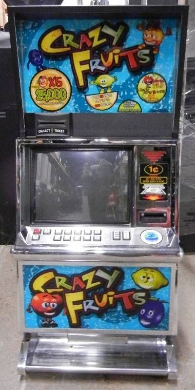 Crazy Fruit 9 line slot game - Bill acceptor, Crane machine