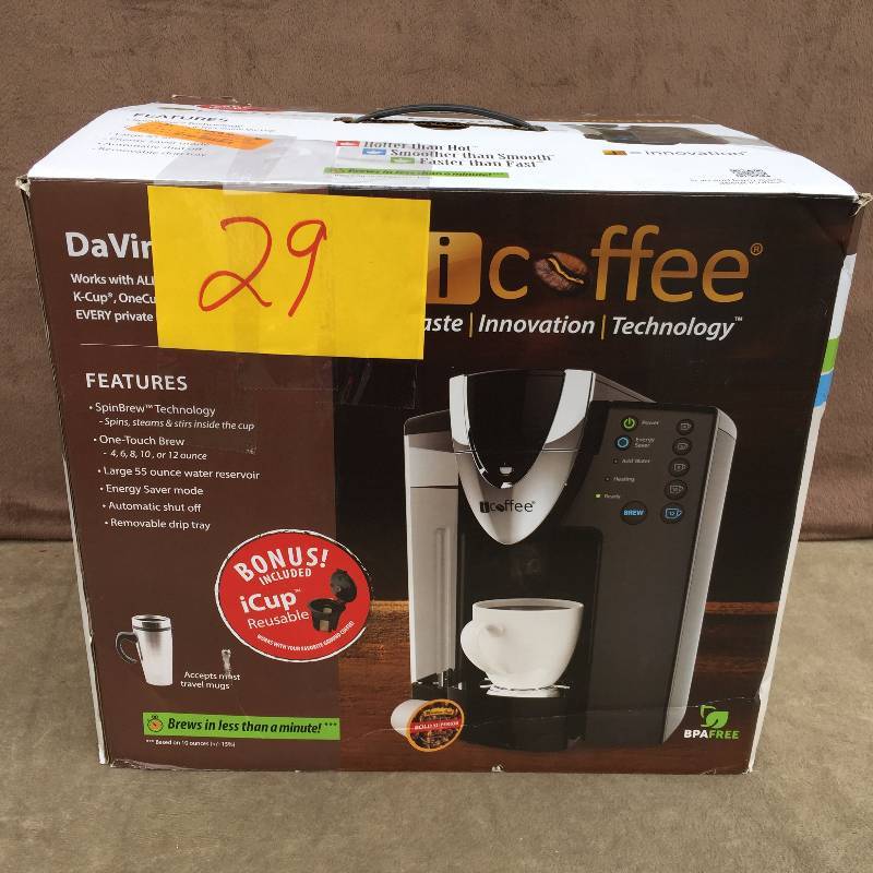lot 29 image: DaVinci iCoffee