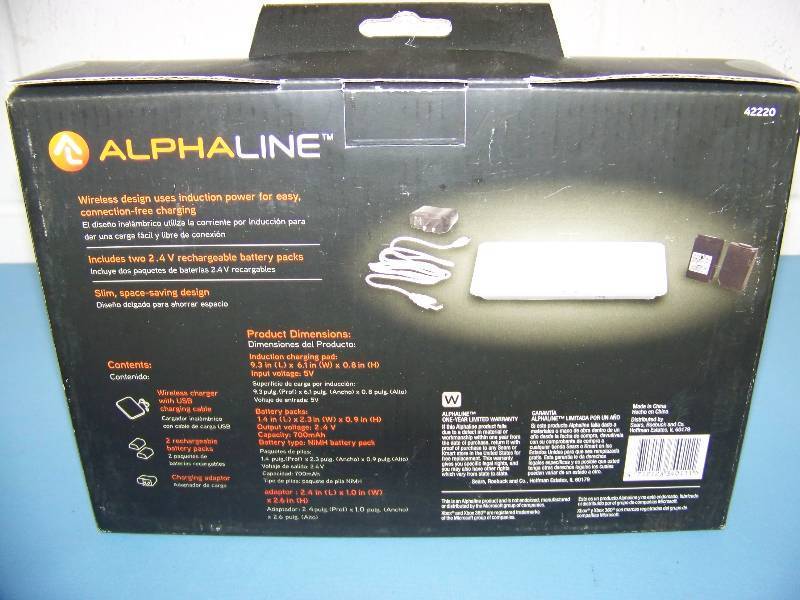 Alphaline, Dual Induction Charge Station for XBOX Remote Controls - BRAND NEW