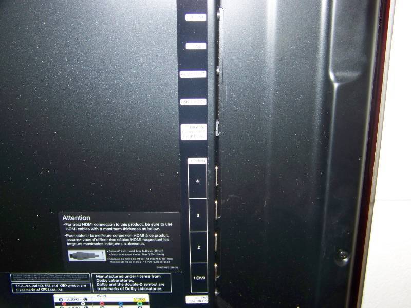 46, Samsung, LED, High Definition Television  HDTV with Remote Control