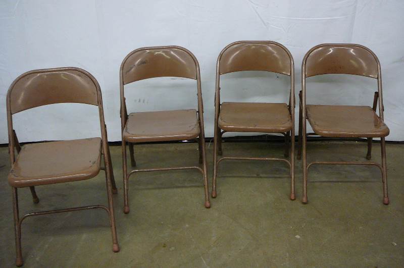 4- Steel Folding Chairs