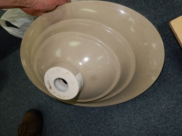 Simulated STONE, Bathroom Sinks.. 21in x 15 38 opening required. 6 12 in deep.