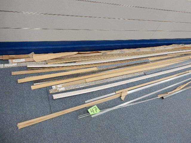 Misc. Laminate and aluminum Trim as pictured.. LONG LENGTHS