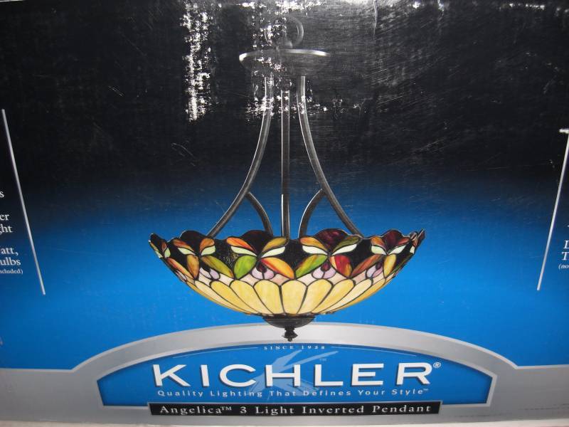 Kichler Angelic 3 Light Tiffany Style Ceiling Lamp