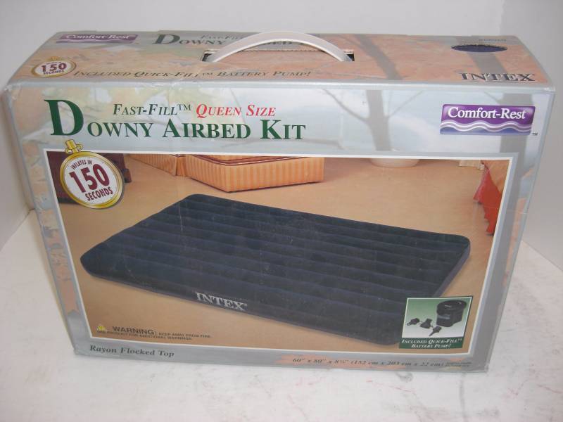 Camping - New Air Mattress, Walking Stick, Bait Bucket 